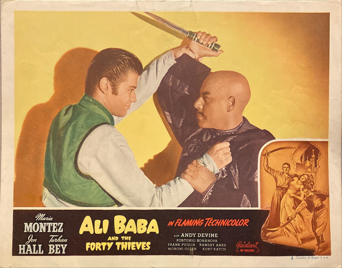 Maria Montez and Jon Hall "Ali Baba and the Forty Thieves" Lobby Card