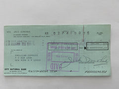 Jack Donohue signed check