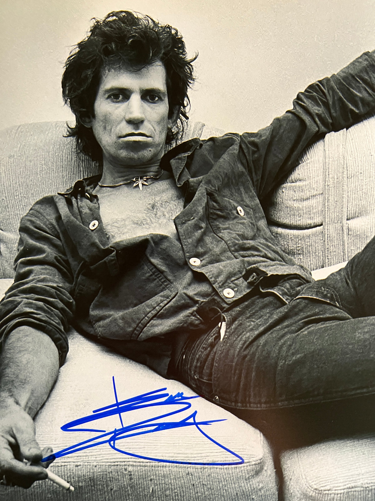Rolling Stones Keith Richards signed photo