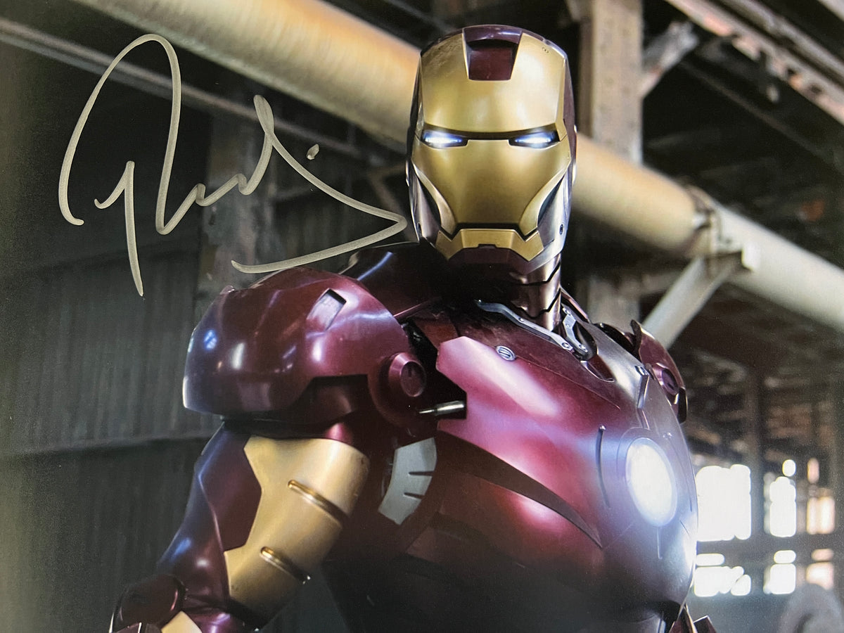 Iron Man Robert Downey Jr. signed movie photo