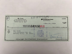 Mel Torme signed check