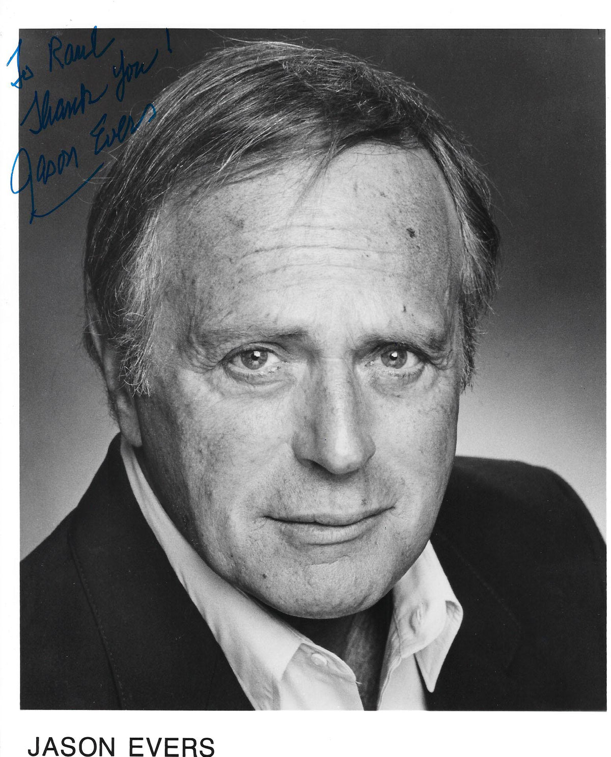 Jason Evers signed photo
