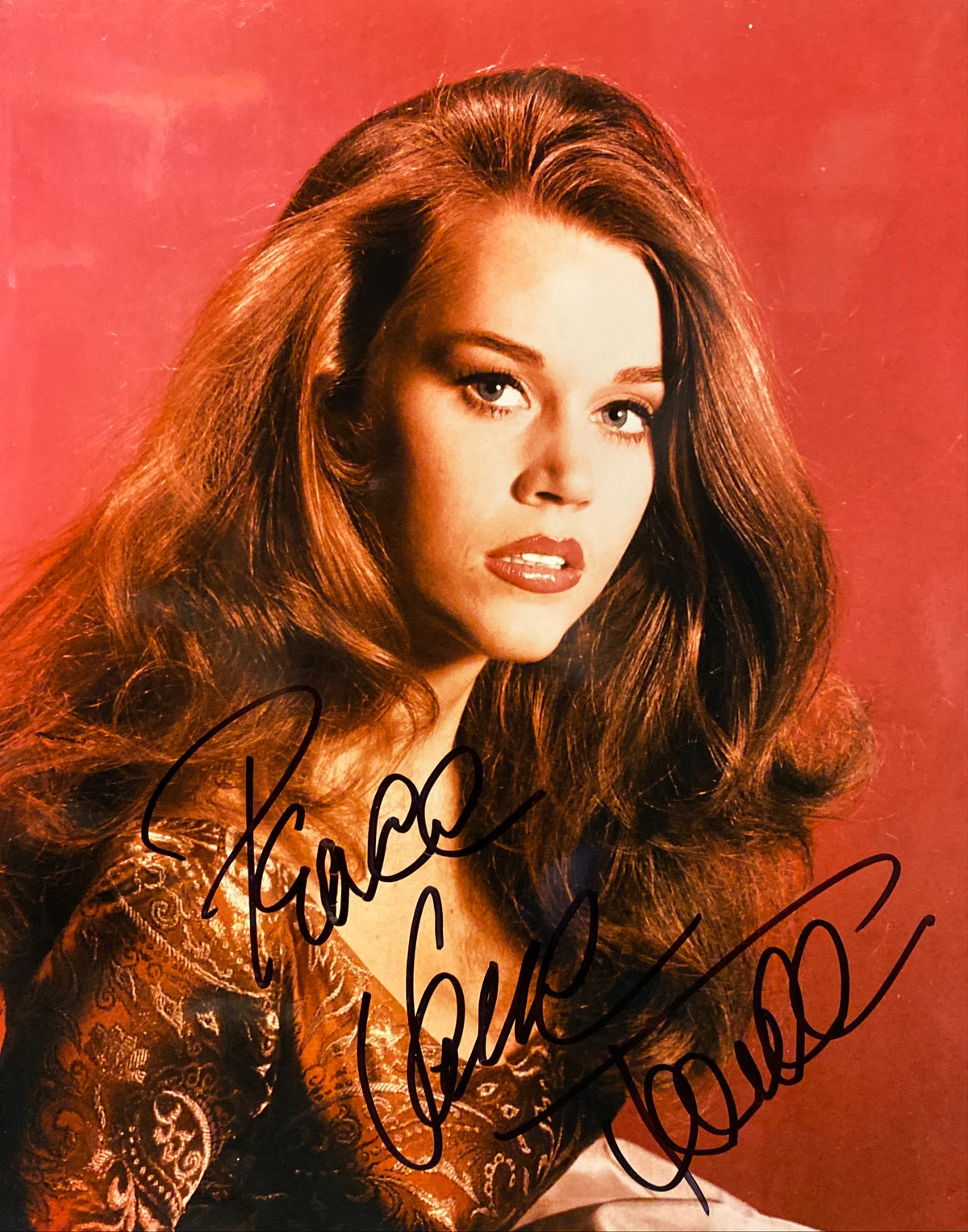 Jane Fonda signed photo