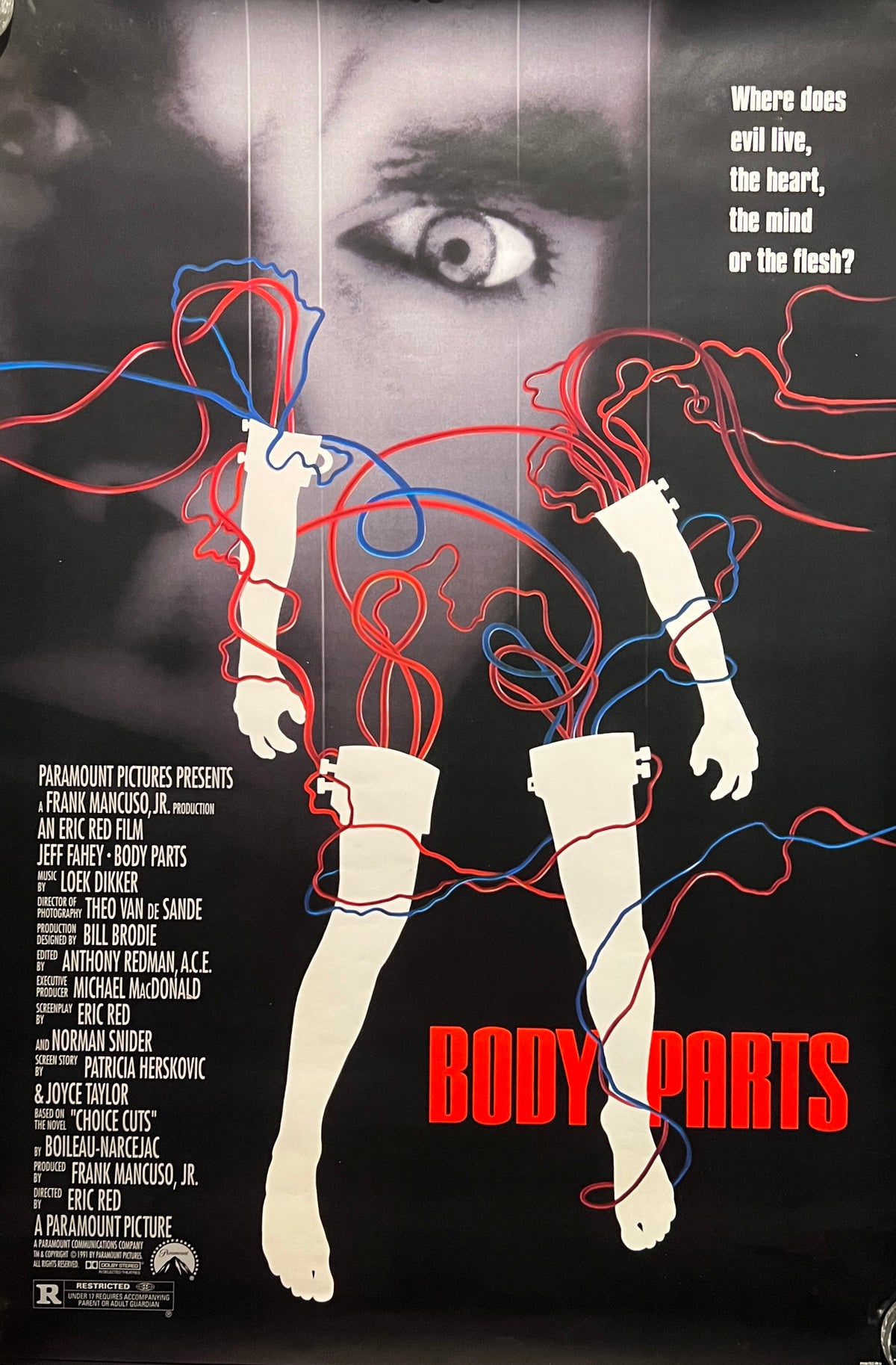 Body Parts 1991 original movie poster