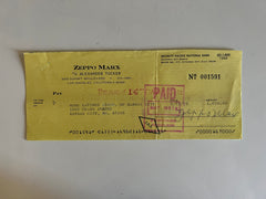 Zeppo Marx signed check
