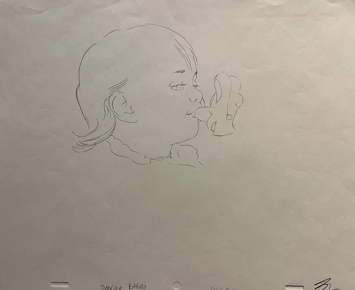 Dancing Babies original hand drawn artwork