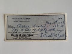 Deborah Kerr signed check