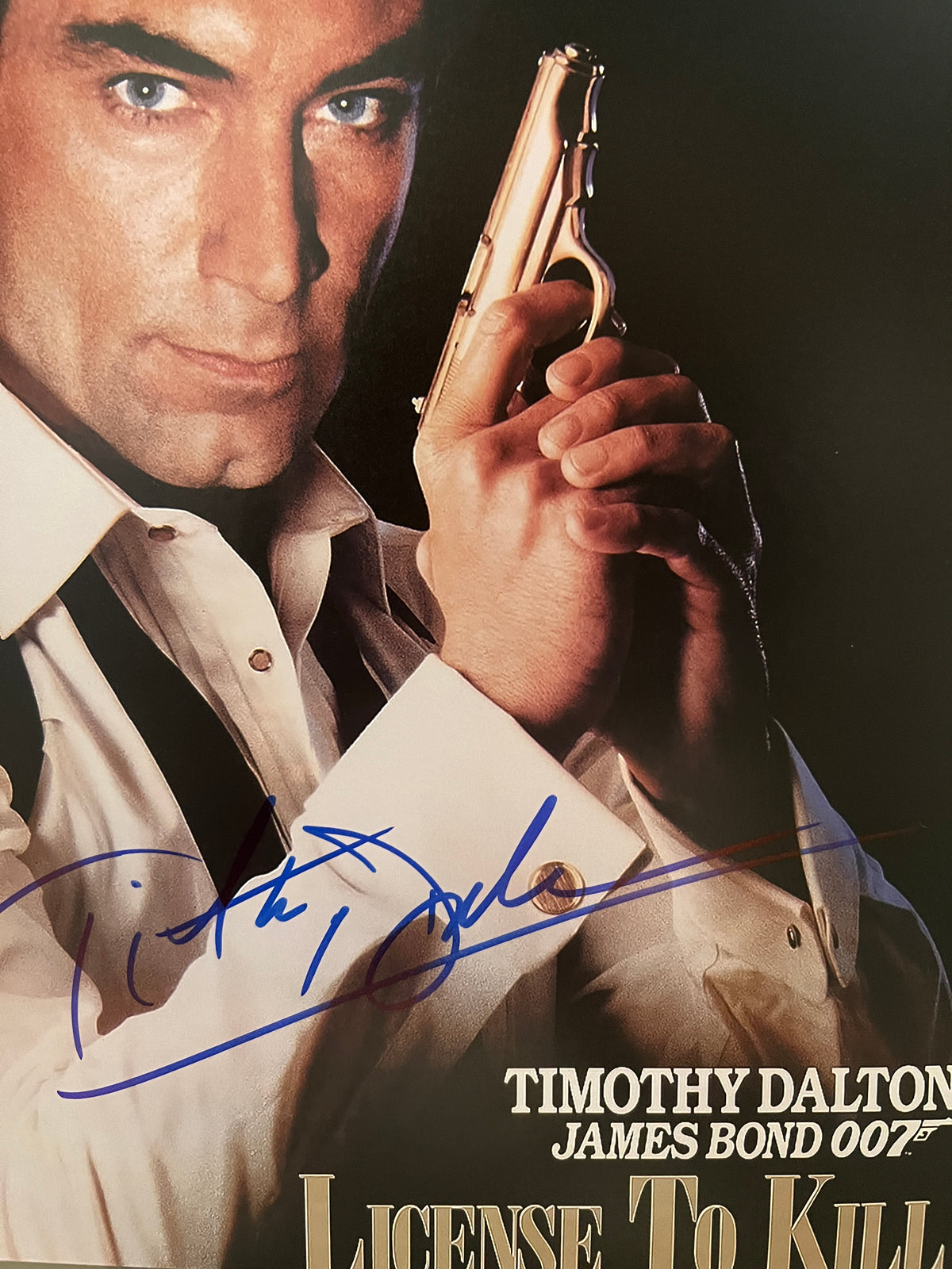 License to Kill Timothy Dalton signed photo