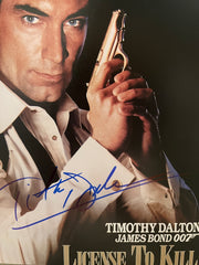 License to Kill Timothy Dalton signed photo