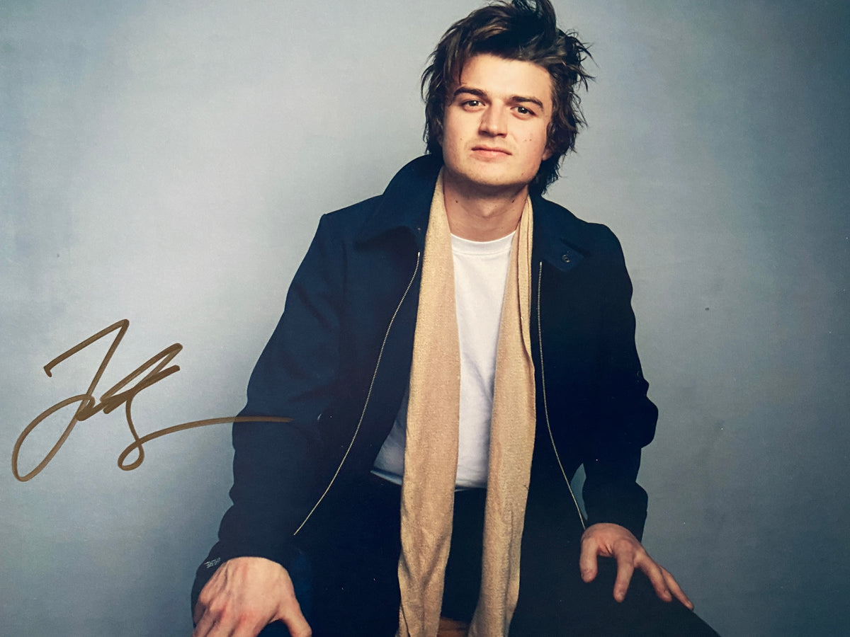 Stranger Things Joe Keery signed photo