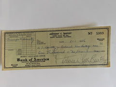 Deborah Kerr signed check