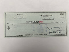 Mel Torme signed check