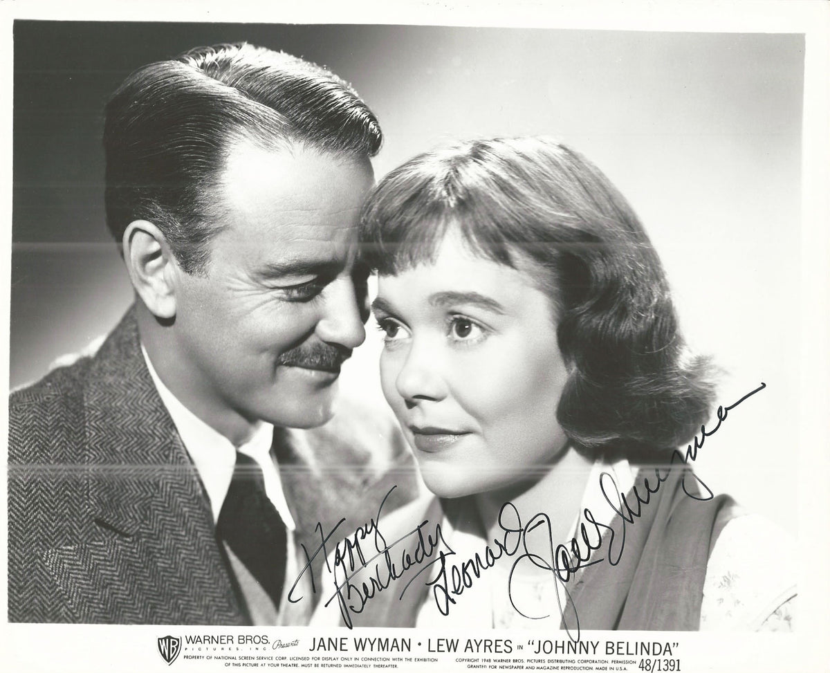Johnny Belinda Jane Wyman Signed Movie Photo