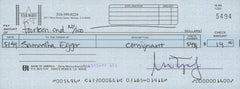 Samantha Eggar signed check