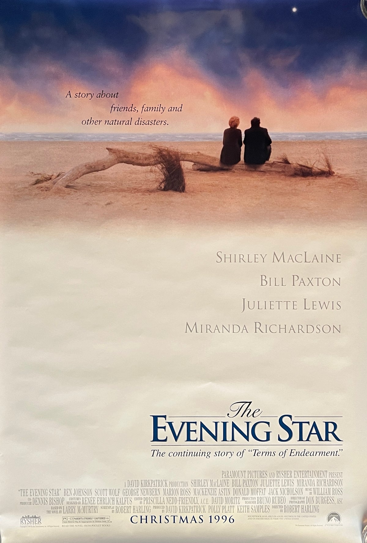 The Evening Star 1996 Original Movie Poster