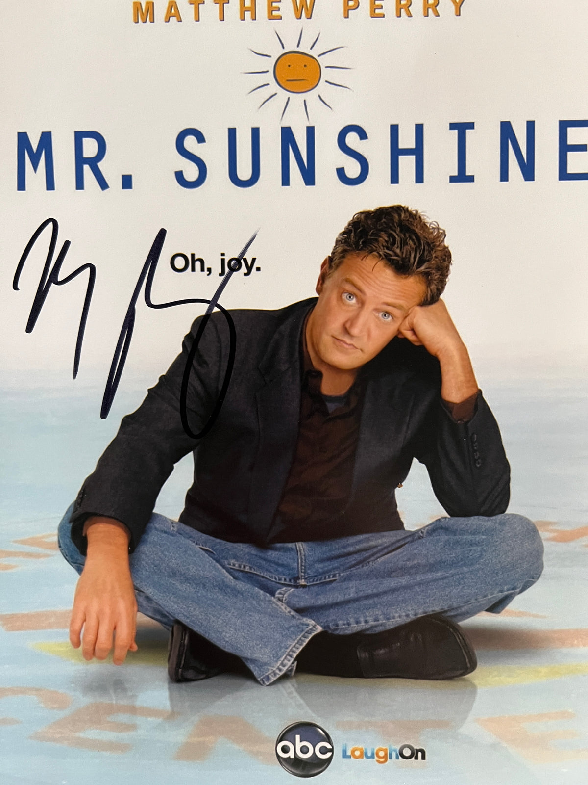 Mr. Sunshine Matthew Perry signed photo. GFA Authenticated
