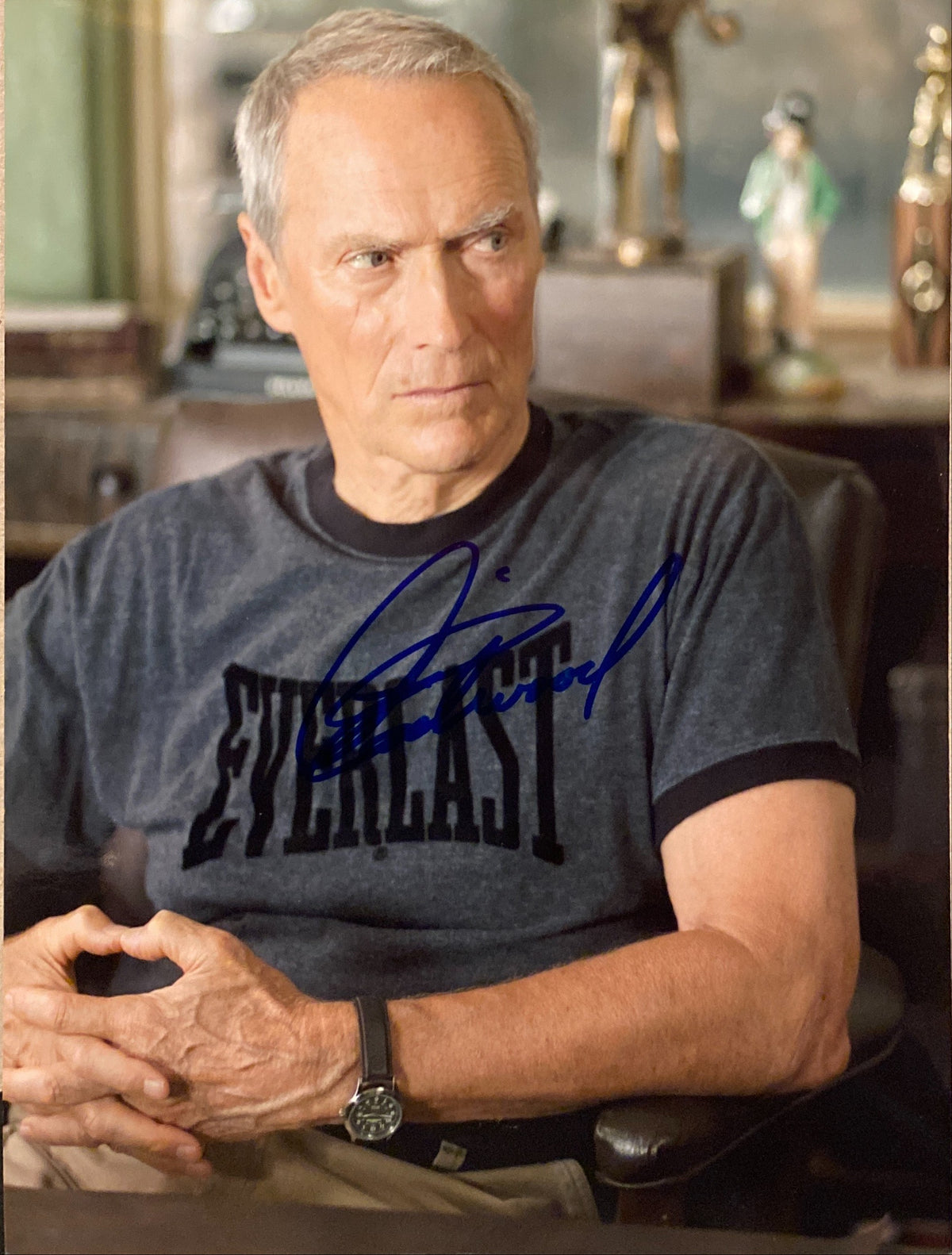 Clint Eastwood signed "Million Dollar Baby" movie photo