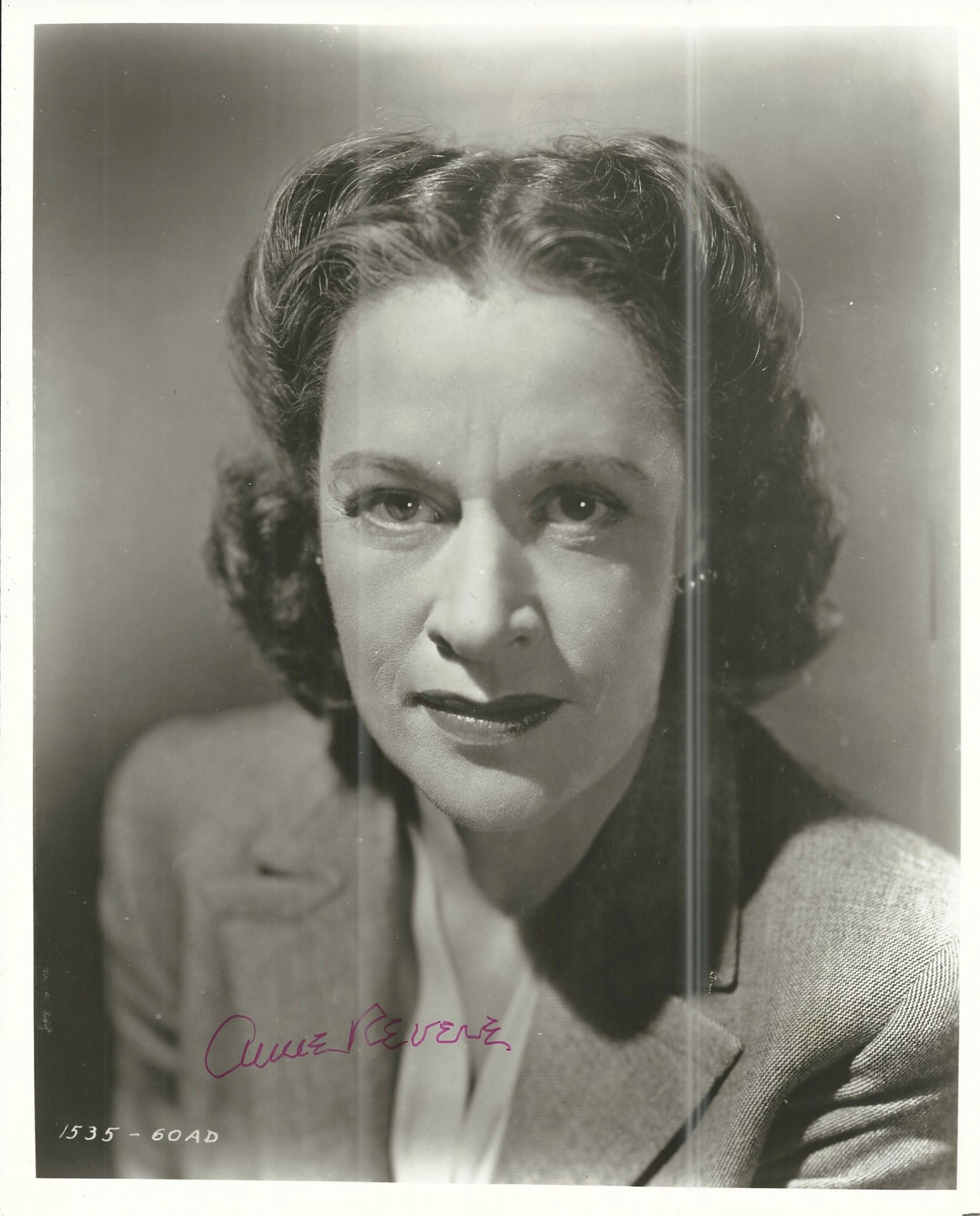 National Velvet Anne Revere Signed Photo