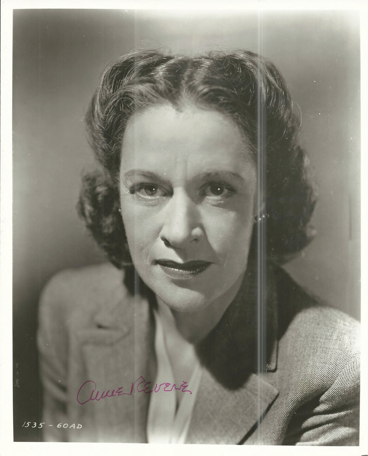National Velvet Anne Revere Signed Photo