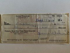 Three Faces Of Eve Joanne Woodward signed check