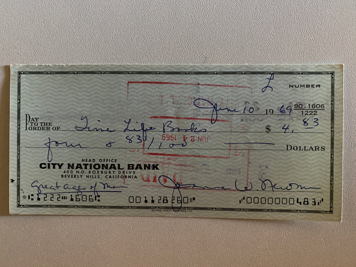 Three Faces Of Eve Joanne Woodward signed check