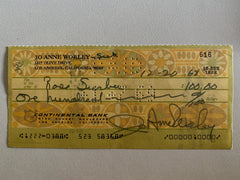 JoAnne  Worley signed check