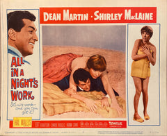Dean Martin and Shirley MacLaine "All in a Night's Work" Lobby Card