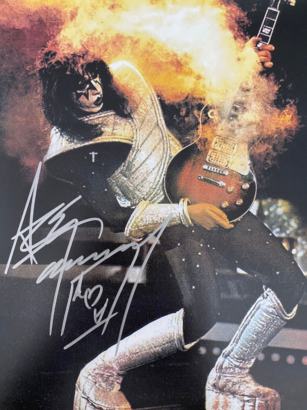 Kiss Ace Frehley signed photo