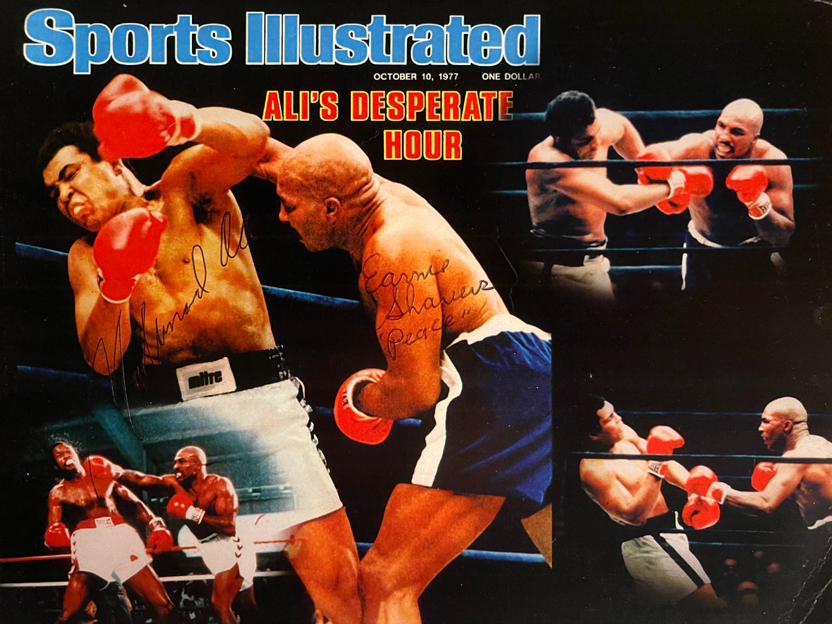 Muhammad Ali Ernie Shavers signed photo