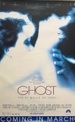 Ghost 1990 original teaser movie poster