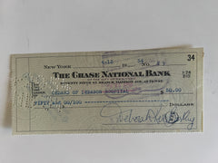 Deborah Kerr signed check