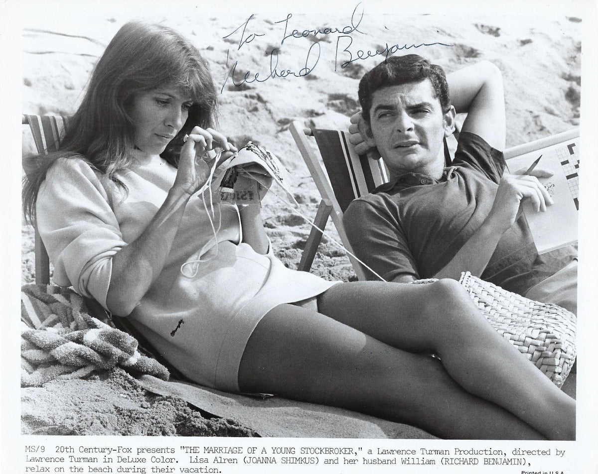 The Marriage of a Young Stockbroker Richard Benjamin signed movie photo