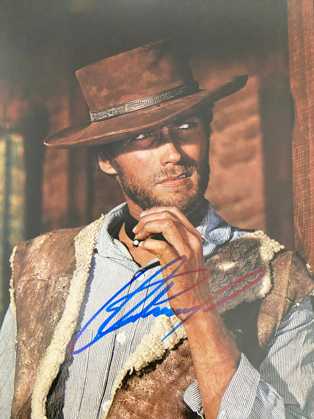 Clint Eastwood signed movie photo