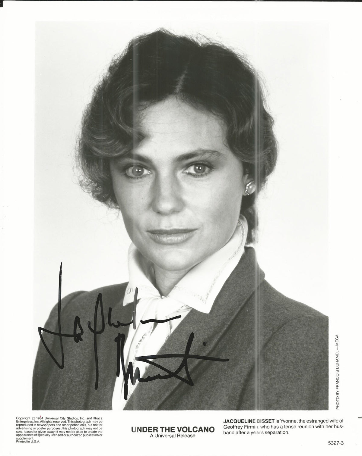 Under the Volcano Jacqueline Bisset Signed Movie Photo