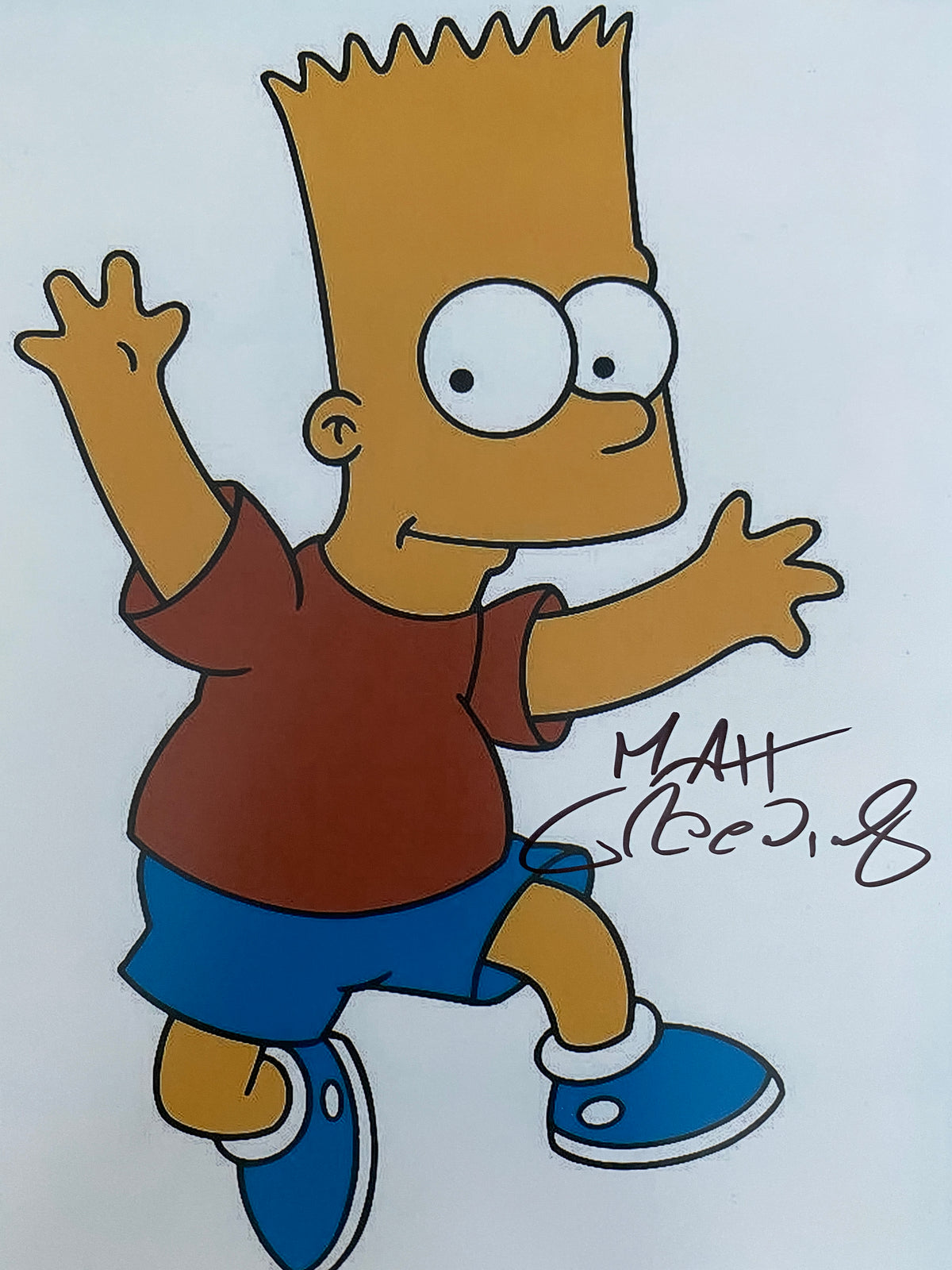 Bart Simpson Matt Groening signed photo