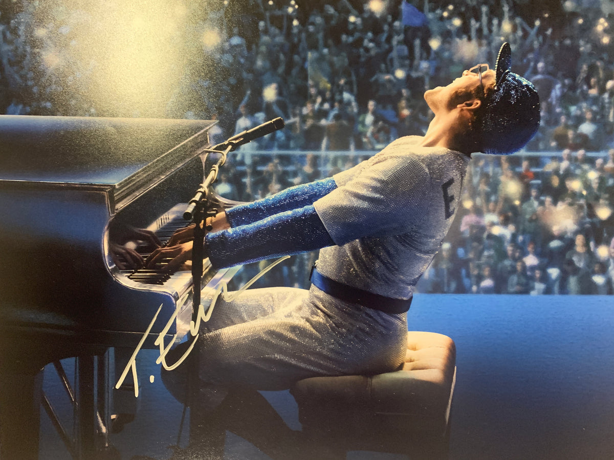 Rocketman Taron Egerton signed movie photo - Photo