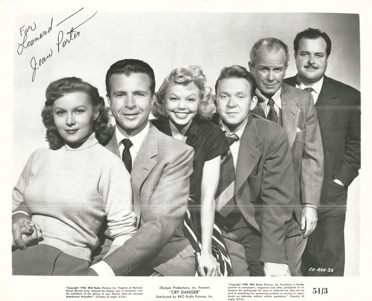 Cry Danger Jean Porter Signed Photo