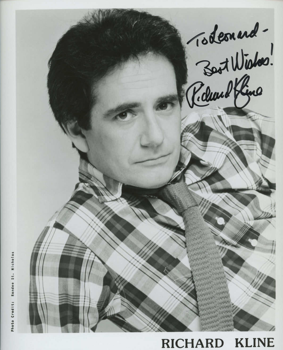 Threes Company Richard Kline signed Dallas photo