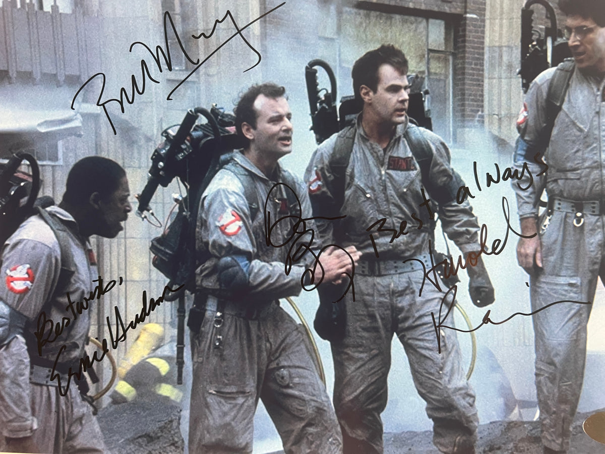 Ghostbusters cast signed photo