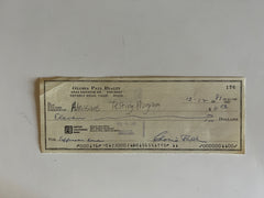 Gloria Pall signed check