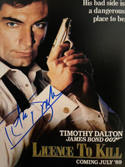 James Bond Timothy Dalton signed photo