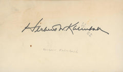 President Nixons  Attorney Herbert Kalmboch signature cut