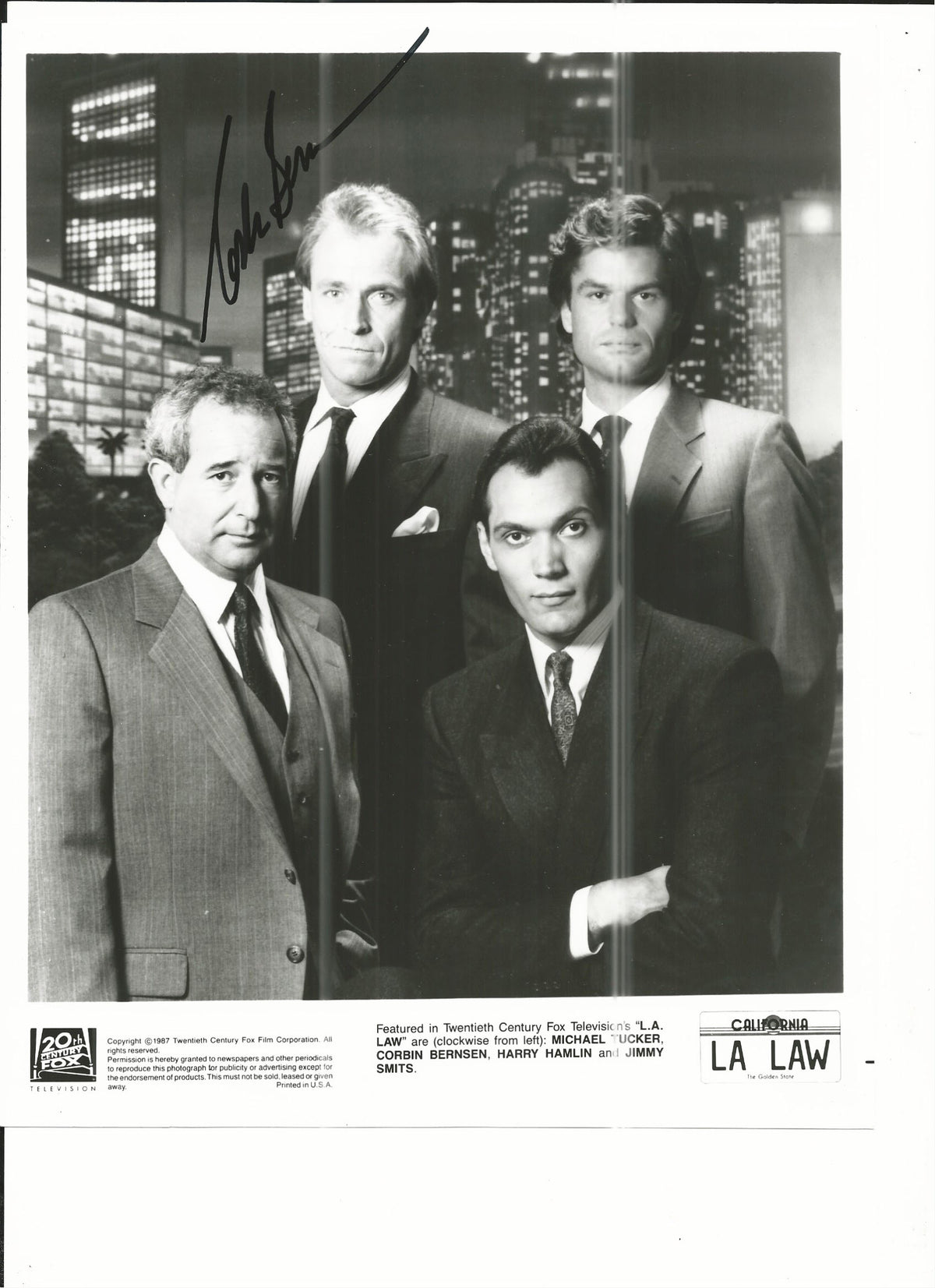 L.A. Law Corbin Bernsen
Signed Photo