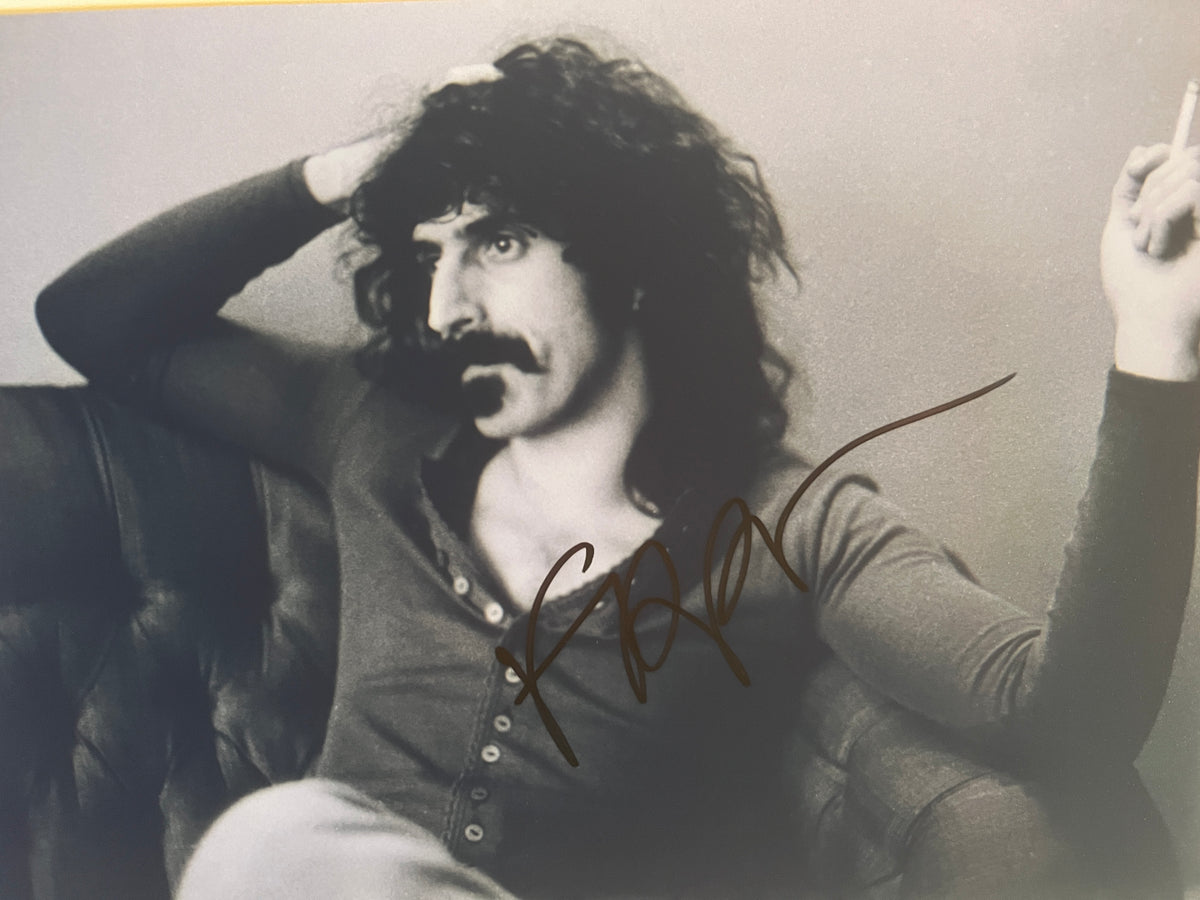 Frank Zappa signed photo