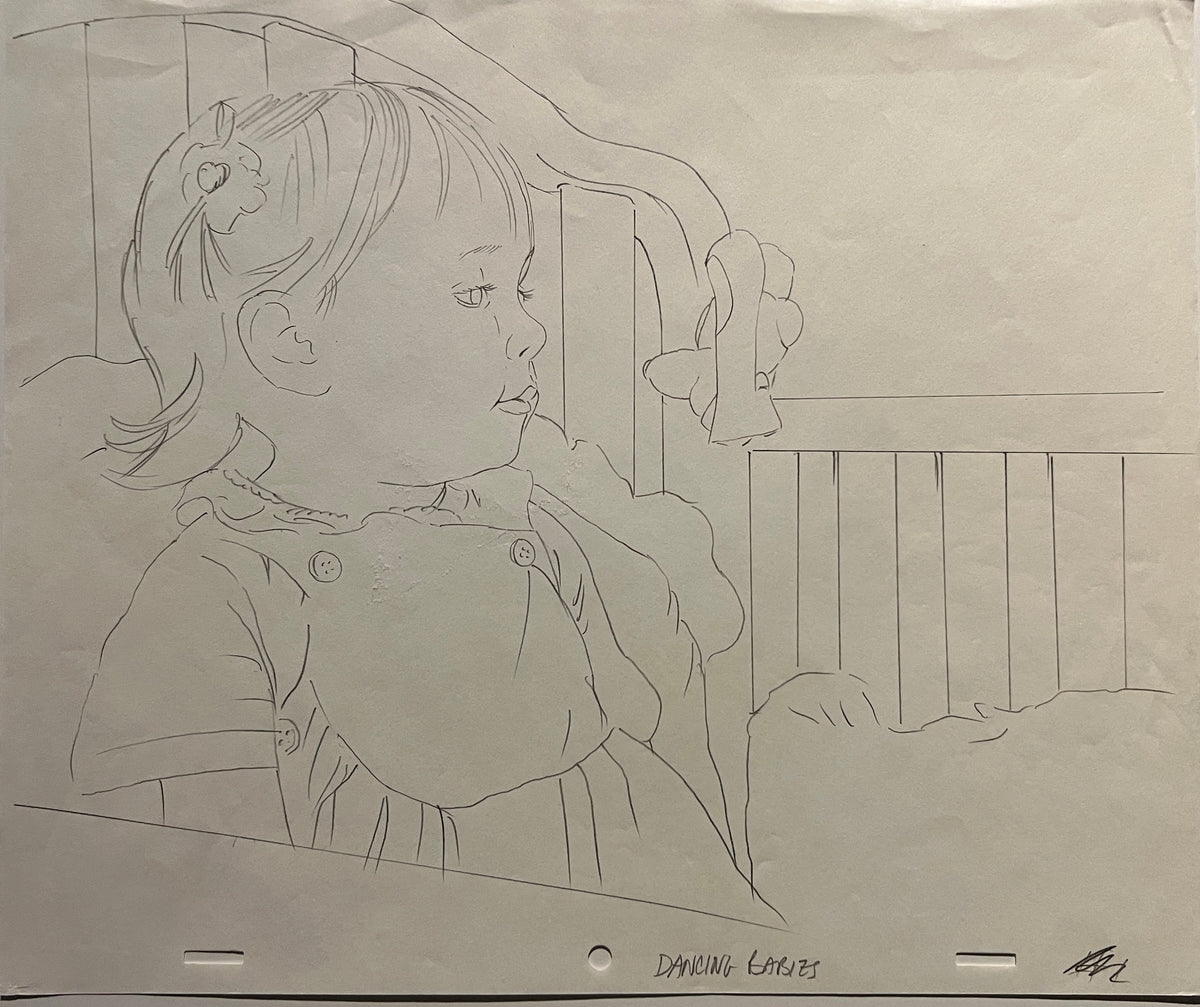 Dancing Babies original hand drawn artwork