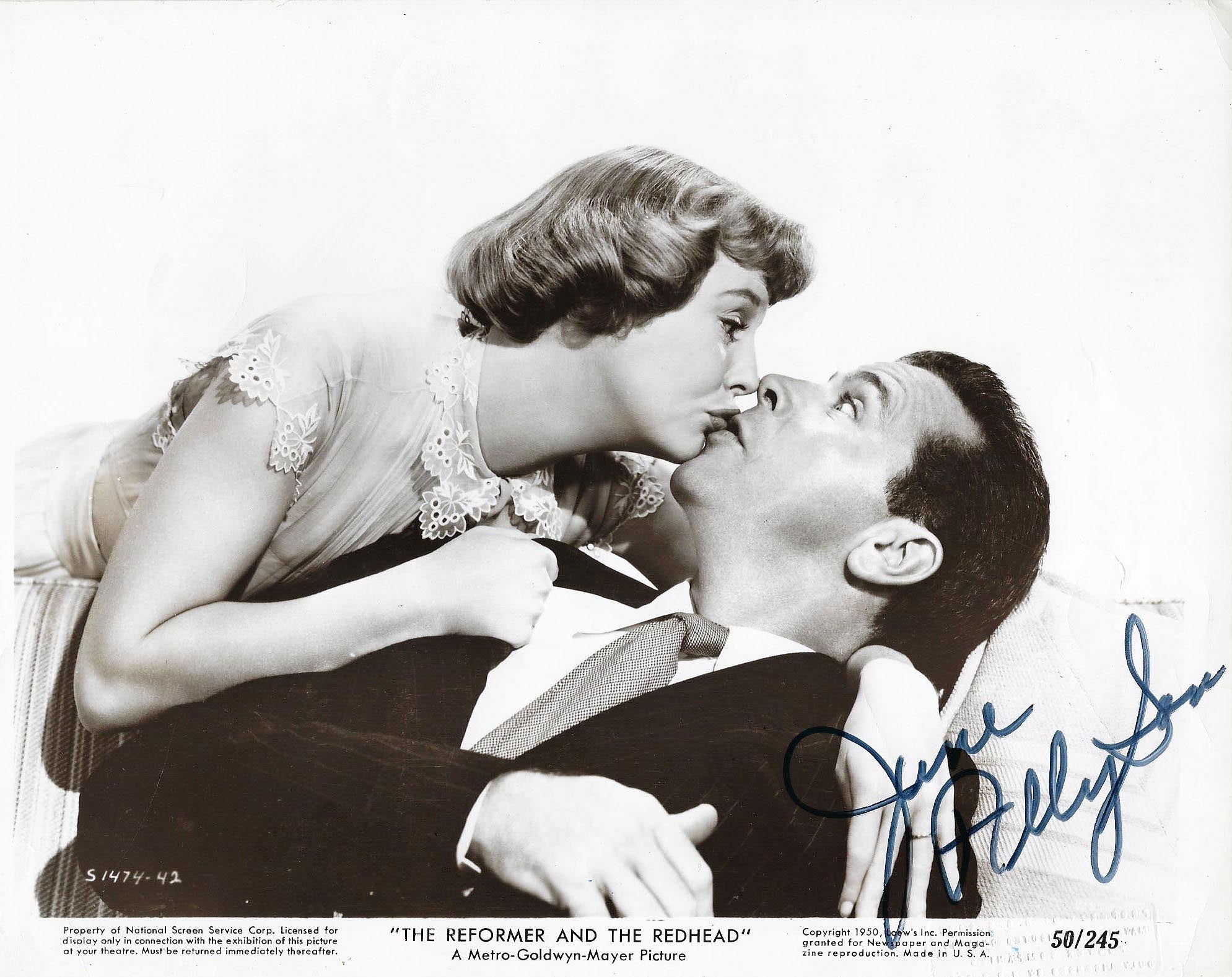 The Reformer and the Redhead 	June Allyson signed movie photo
