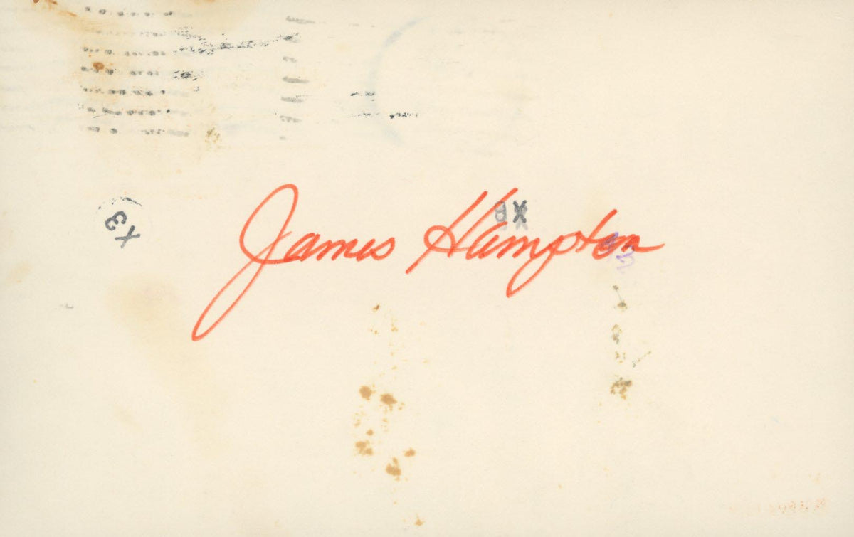F Troop James Hampton signature cut