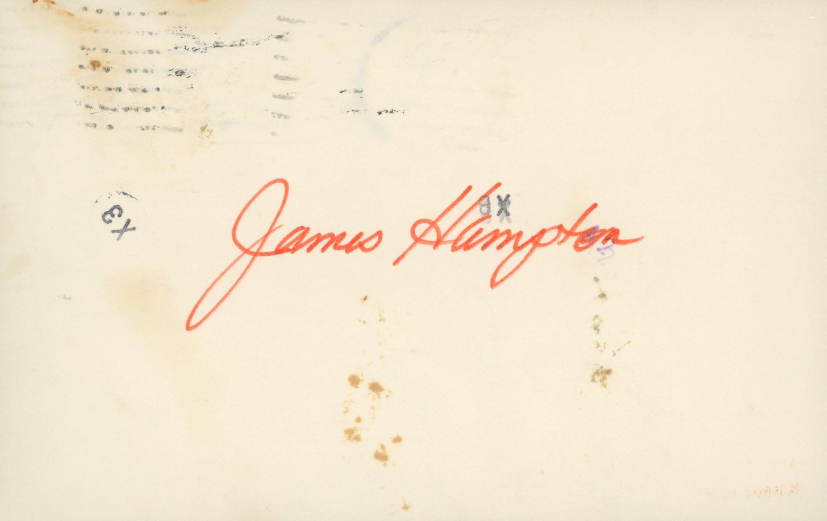 F Troop James Hampton signature cut