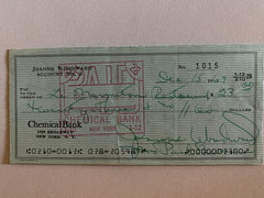 Three Faces Of Eve Joanne Woodward signed check