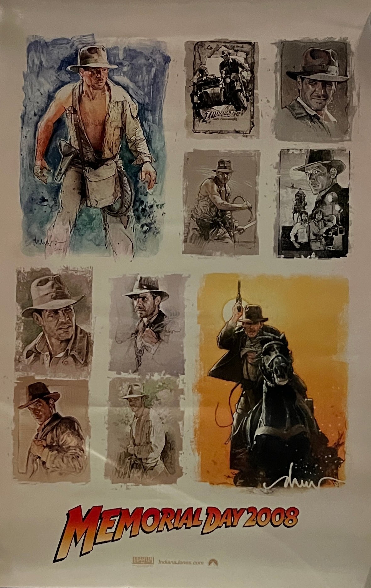 Indiana Jones And The Kingdom Of The Crystal Skull original mini poster